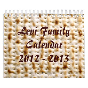 Fertigen jüdischer 2015 Wandkalender, 15-monatige Kalender