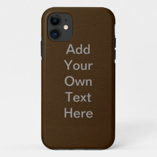 Fertigen Sie Brown-Leder besonders an iPhone 11 Hülle