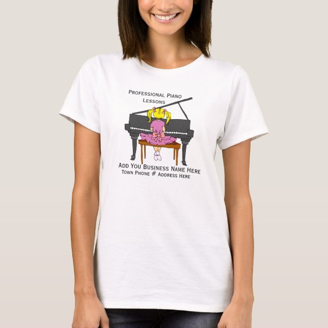 Fertigen Sie Entwurf für Klavier-Lehrer-T - Shirt (Vorderseite)