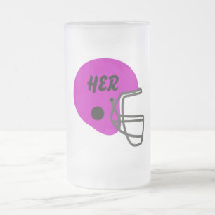 Fertigen Sie Fußball-Tasse kundenspezifisch an Mattglas Bierglas