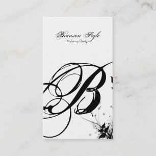fertigen Sie Ihr Monogramm besonders an Visitenkarte