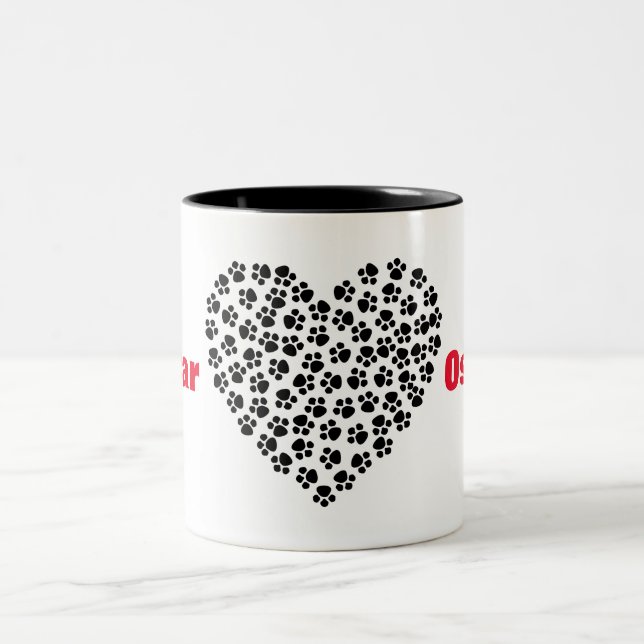 Fertigen Sie Ihre Tasse der Name des Haustieres (Mittel)