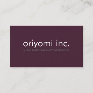 FERTIGEN Sie schlichte moderne einfache Visitenkarte