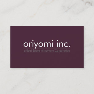 FERTIGEN Sie schlichte moderne einfache Visitenkarte