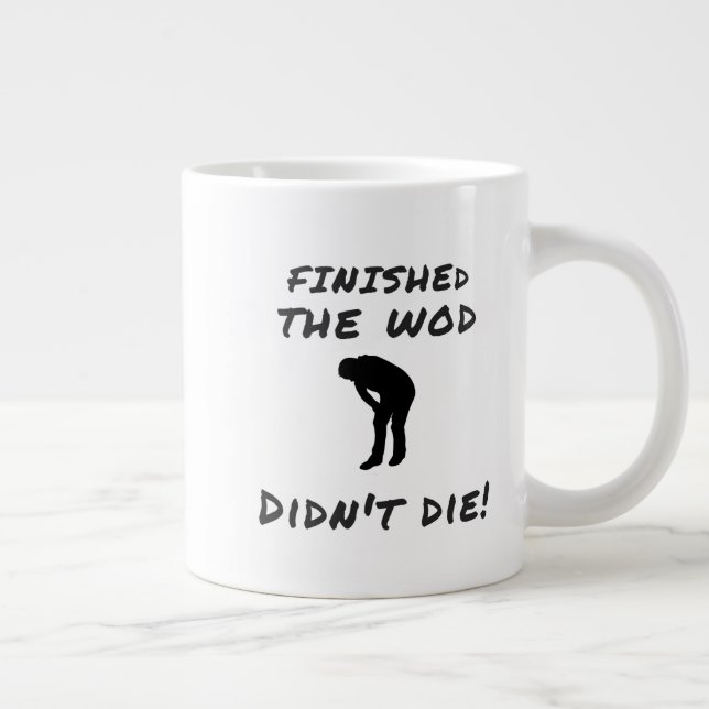 Fertigstellung der WOD - Cross-fit- Neuheit-Tasse Jumbo-Tasse (Rechts)