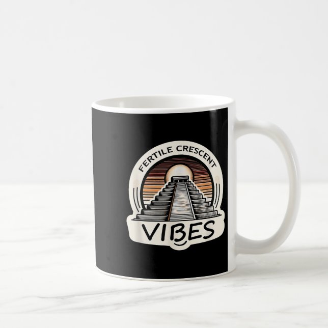Fertile Crescent Vibes Funny Ancient Mesopotamian Kaffeetasse (Rechts)