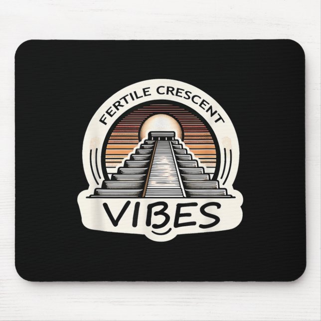 Fertile Crescent Vibes Funny Ancient Mesopotamian Mousepad (Vorne)