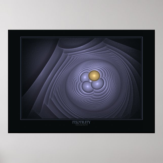 Fertilitätspopster auf schwarz poster (Vorne)