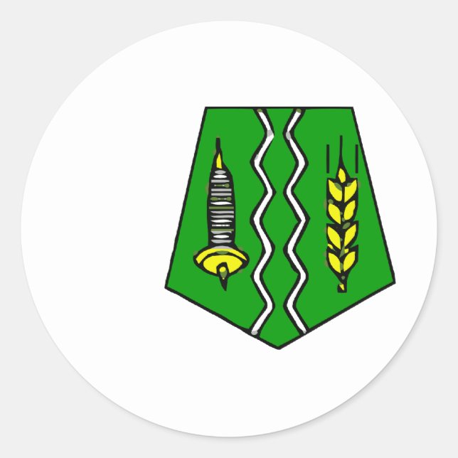 Fes, Marokko Runder Aufkleber (Vorderseite)