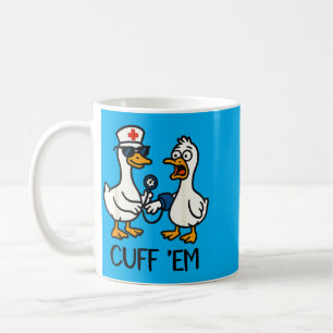 Fessel sie Gans Krankenschwester Lustige Gans Meme Kaffeetasse