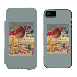 Fesselballonfahrten auf einem Ausstellungsposter Incipio Watson™ iPhone 5 Geldbörsen Hülle