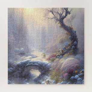Fesselnde Winter-Wunderland-Landschaftskunst