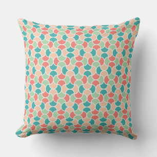 Fesselndes Retro-Geometrisches Muster Kissen