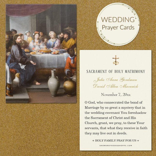 Fest bei Cana Wedding Holy Card (Von Creator hochgeladen)