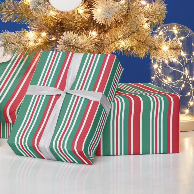 Fest Bright kühne Traditionelle Weihnachten Geschenkpapier (Feiertage)