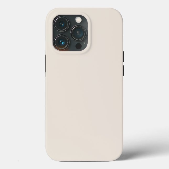 Fest-Creme-Elfenbein Case-Mate iPhone Hülle (Rückseite)