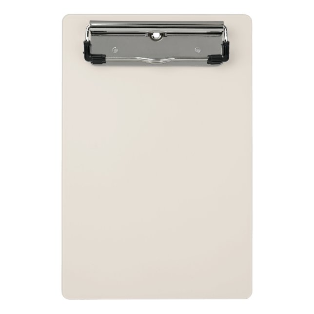 Fest-Creme-Elfenbein Mini Klemmbrett (Vorderseite)