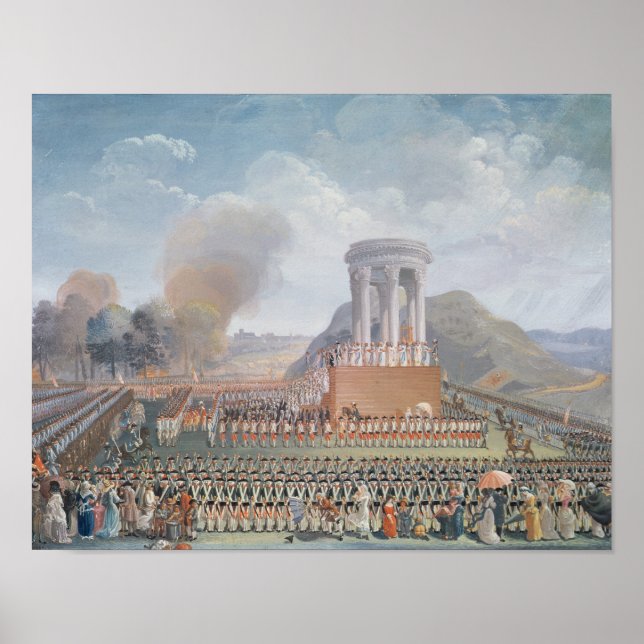 Fest der Föderation, 14. Juli 1790 Poster (Vorne)