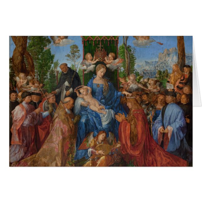 Fest der Rose Garlands, 1506 (Holzöl) (Vorderseite (Horizontal))