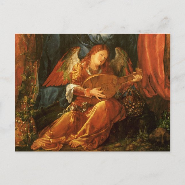 Fest der Rose Garlands Engel von Albrecht Durer Postkarte (Vorderseite)