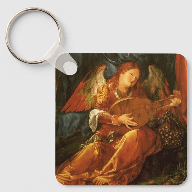 Fest der Rose Garlands Engel von Albrecht Durer Schlüsselanhänger (Vorderseite)