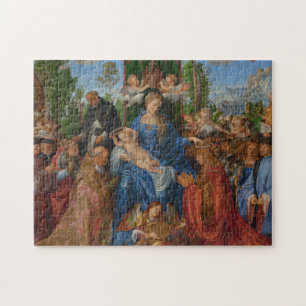 Fest der Rosen-Girlanden, 1506 (Öl auf Holz)