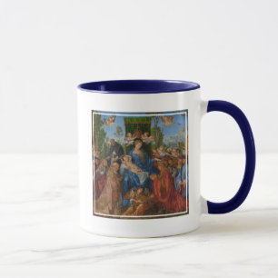 Fest der Rosen-Girlanden, 1506 (Öl auf Holz) Tasse