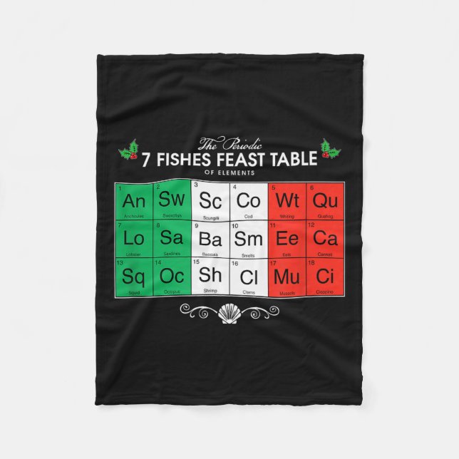 Fest der sieben Fische  Fleecedecke (Vorderseite)