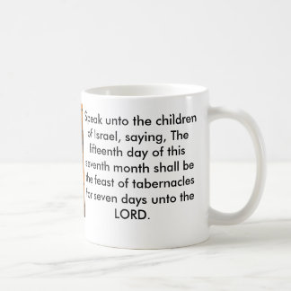 Fest des Tabernacles-Bibel-Verses Kaffeetasse