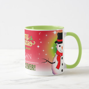 Fest Festivals Bester Boss Ever mit Snowman Weihna Tasse