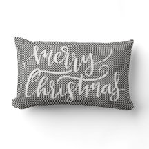 Fest frohe Weihnachten Schwarz-weiß Gingham Karier