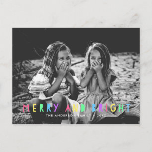 Fest fröhlich und hell Single Foto Weihnachten