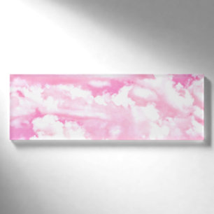 Fest Fuchsia Rosa Wolken Dekoration Namenschild