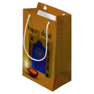 Fest Glück Diwali Feuerwerk - Kleine Geschenktasch Geschenktüte