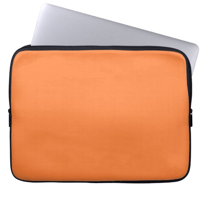 Fest Mango Orange Farbdekor zum Anpassen Laptopschutzhülle (Vorderseite)