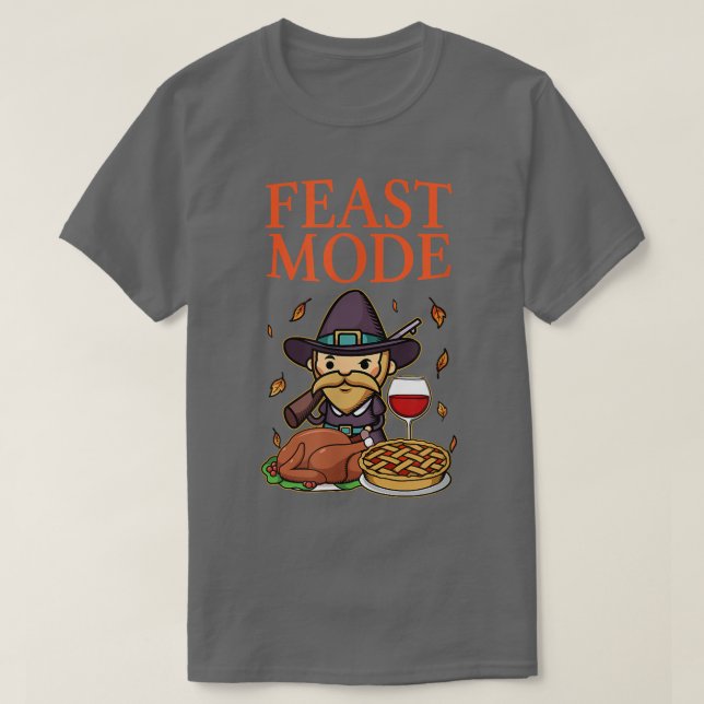 Fest Mode Happy Thanksgiving Türkei dankbar Fami T-Shirt (Design vorne)
