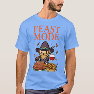 Fest Mode Happy Thanksgiving Türkei dankbar Fami T-Shirt
