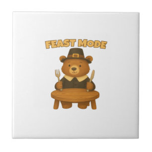 Fest-Modus � Cute Herbst-Comfort-Food-Platte Boxy Fliese