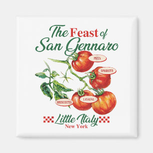 Fest San Gennaro Tomato Italien Magnet