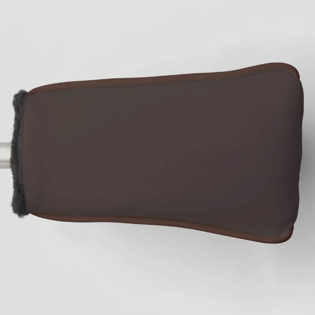 fest, Schlicht, Walnussbraun, Golf Headcover (Vorderseite)