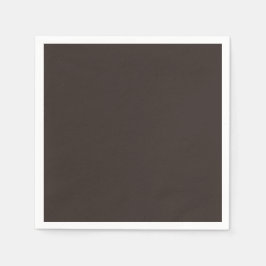 fest, Schlicht, Walnussbraun, Serviette