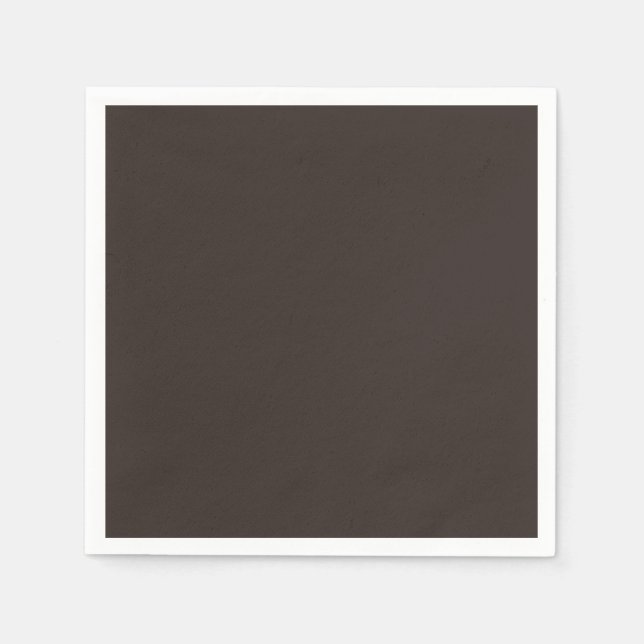 fest, Schlicht, Walnussbraun, Serviette (Vorderseite)