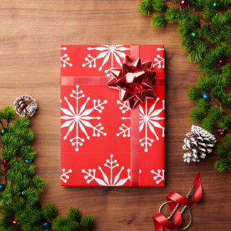 Fest Snowflake Wrapping Paper. Geschenkpapier