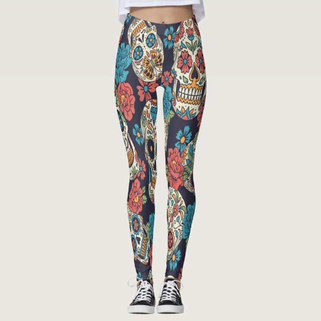 Fest- und Blumenzuckerkulturen Leggings (Vorderseite)