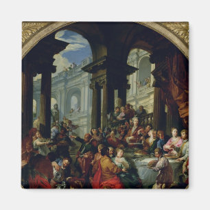 Fest unter einem IonenPortico, c.1720-25 Magnet