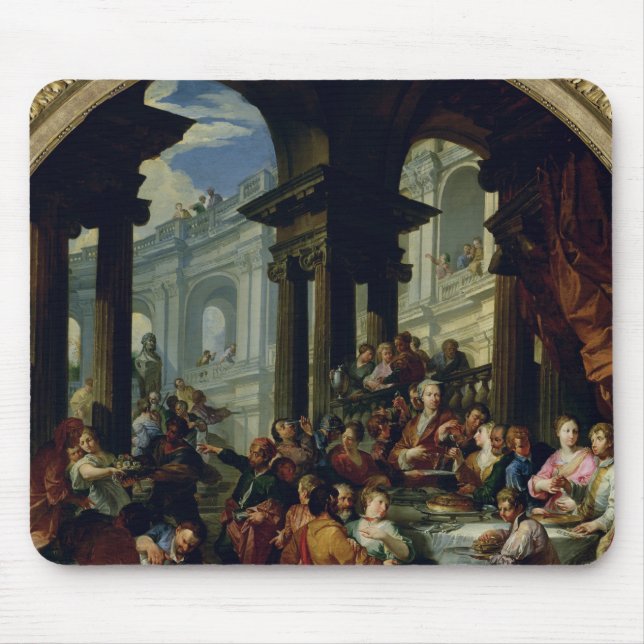 Fest unter einem IonenPortico, c.1720-25 Mousepad (Vorne)