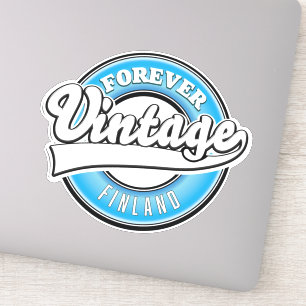 Fest Vintages Finnland Logo Aufkleber