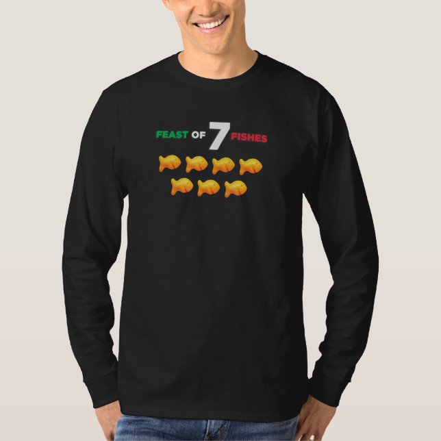 Fest von sieben Fischen Weihnachten T-Shirt (Vorderseite)