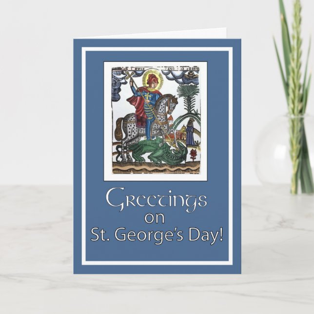 Fest von St George, blau Karte (Vorderseite)