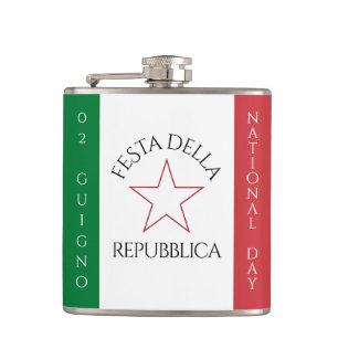 Festa della Repubblica - Nationalfeiertag Italiens Flachmann